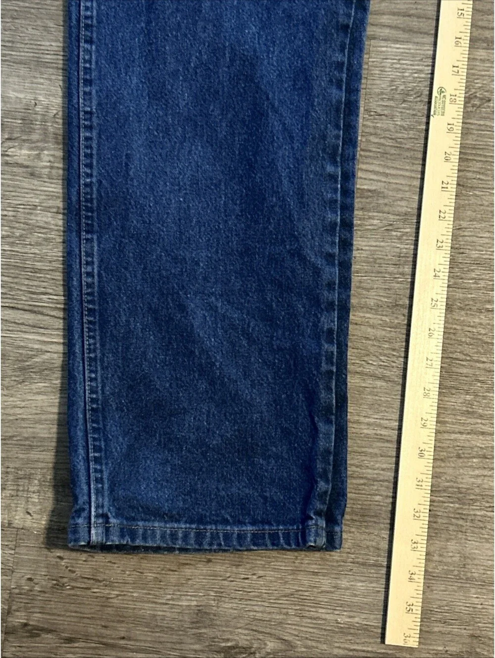 VTG Wrangler Jeans Mens 42x32 Dark Blue Denim Western Cowboy Cut Rodeo 13MWZPW